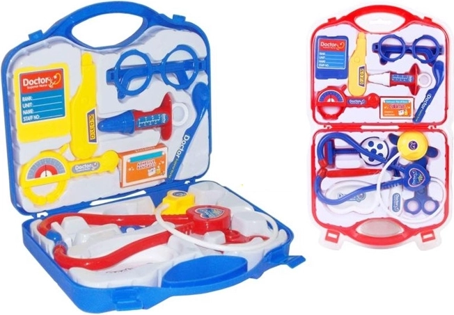 Set medico per bambini in valigetta, 12 pezzi
