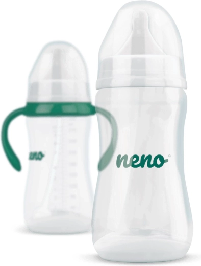Neno biberon anticolica 300 ml, 6m+ con cannuccia e manico