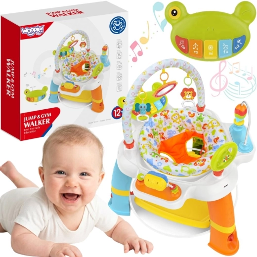 Woopie Baby centro attività interattivo con seduta girevole 12m+