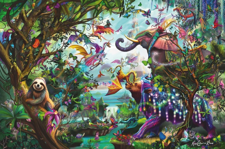 RAVENSBURGER Puzzle Draghi tropicali 4000 pezzi