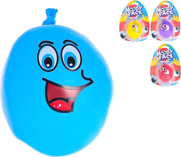 Palla antistress modellabile con faccina 7 cm