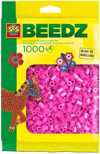 SES Creative perline da stirare 1000 pz rosa neon
