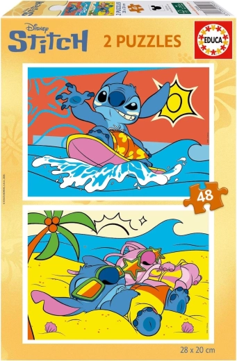 Puzzle per bambini Educa Stitch 2x48 pezzi