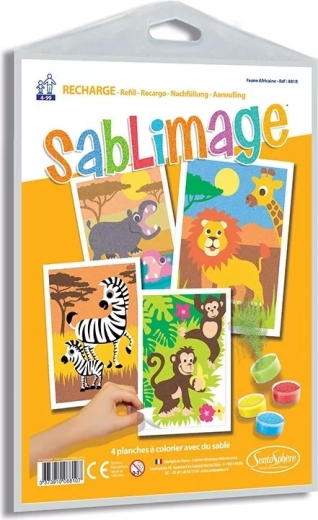Sentosphere Sablimage quadri di sabbia – Animali africani