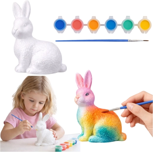 Kit creativo per dipingere un coniglietto pasquale