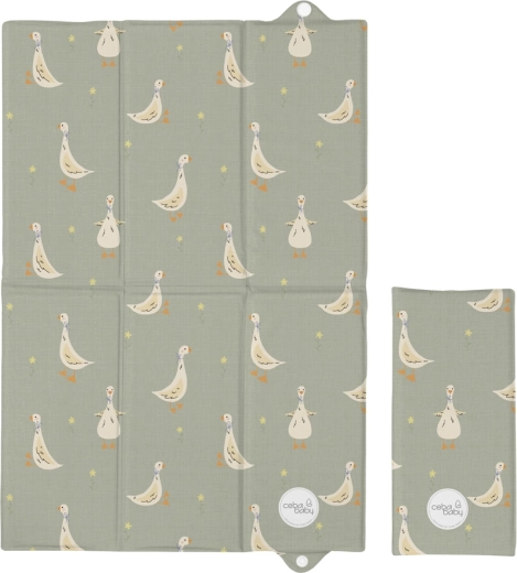 Ceba Baby fasciatoio da viaggio pieghevole basic little ducks 60 × 40 cm