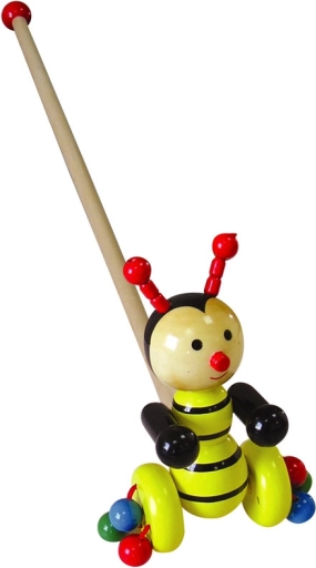 Ape su bastone in legno