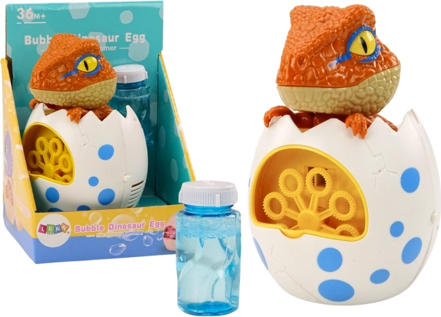 Macchina per bolle Dino nell'uovo con ricarica