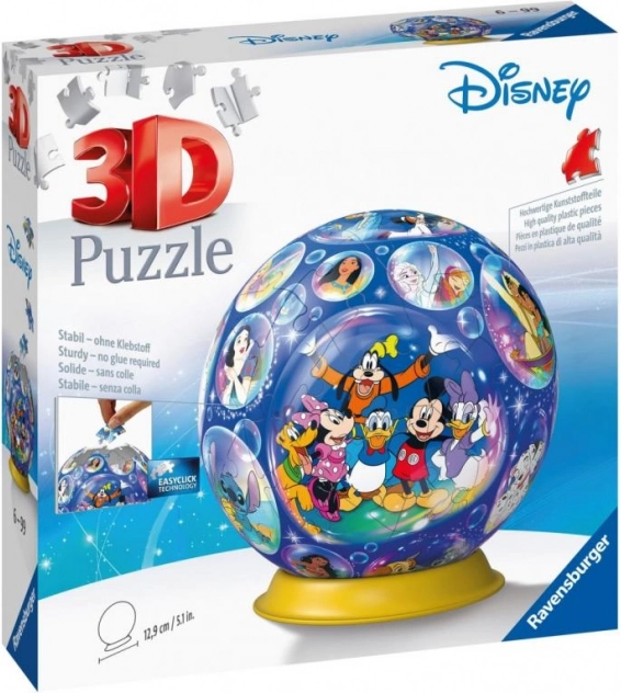 Sfera puzzle 3D DISNEY di RAVENSBURGER, 72 pezzi