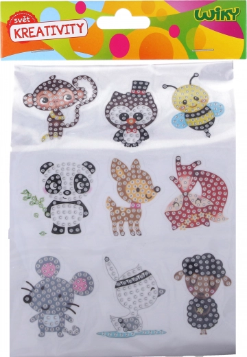 Set creativo adesivi animali diamantati