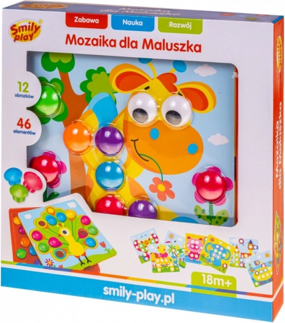 Mosaico con pioli per i più piccoli