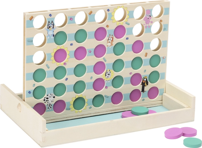 Gioco educativo in legno Bluey Quattro in fila