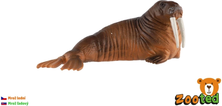 Figurina in plastica di tricheco artico da 11 cm
