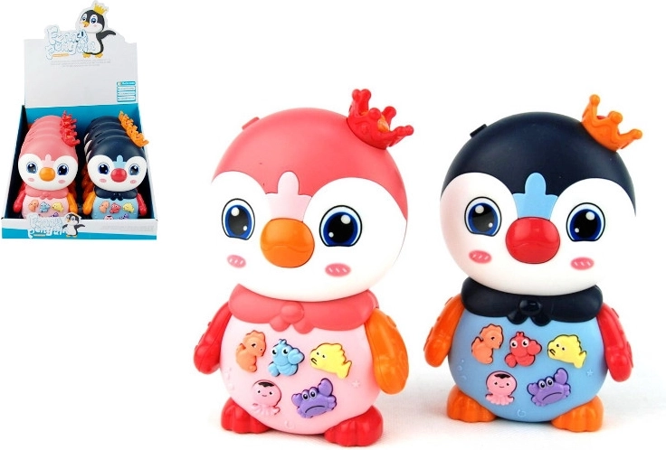 Pinguino interattivo con suoni per neonati