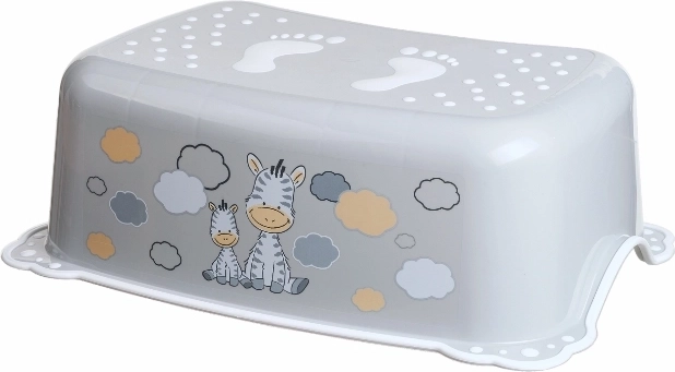 Maltex sgabello antiscivolo per bambini Zebra, grigio