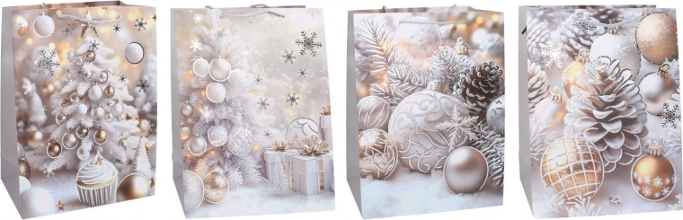 Borsa regalo di Natale L 31 × 40 × 12 cm