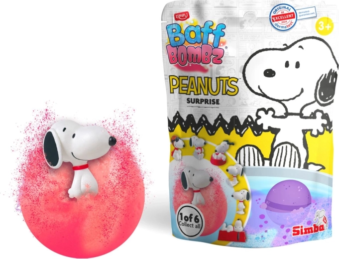 Baff Bombz Peanuts bomba da bagno frizzante con sorpresa - 1 pezzo