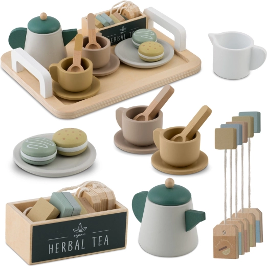 Set da tè in legno NUKIDO