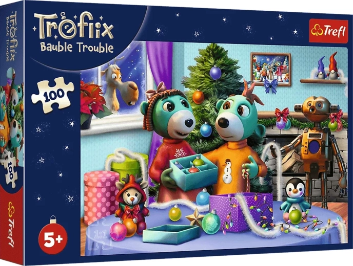Puzzle Famiglia Treflik: Scena natalizia 100 pezzi