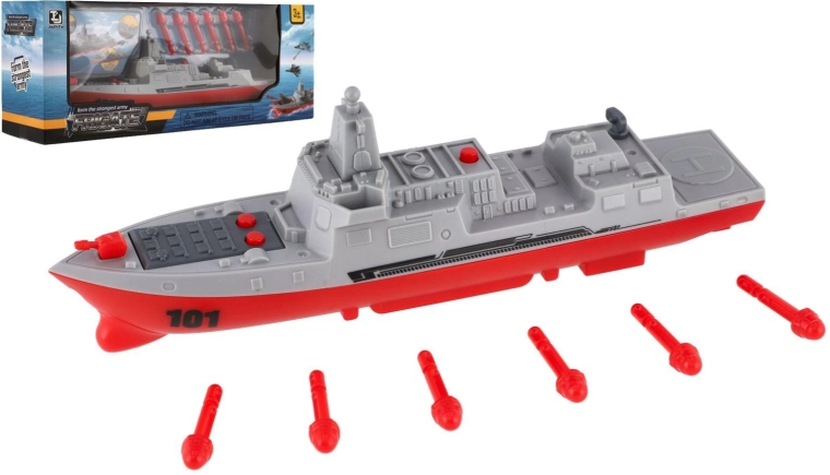 Incrociatore spara-missili a inerzia in scatola