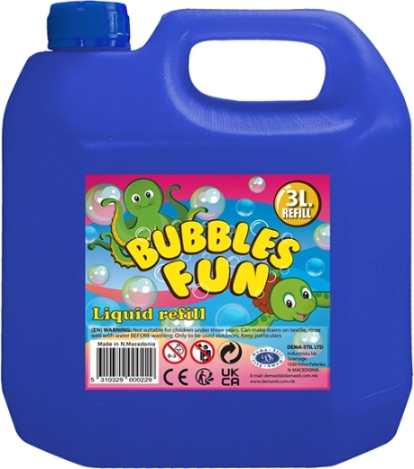 Ricarica per bolle di sapone 3 l in tanica di plastica