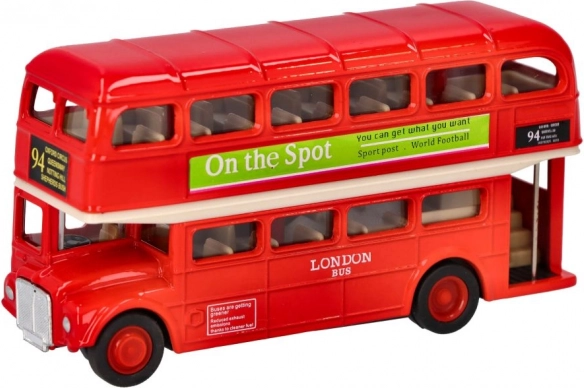 Modello in metallo del double-decker londinese Goki