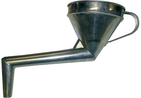 Imbuto metallico con gomito curvo con filtro