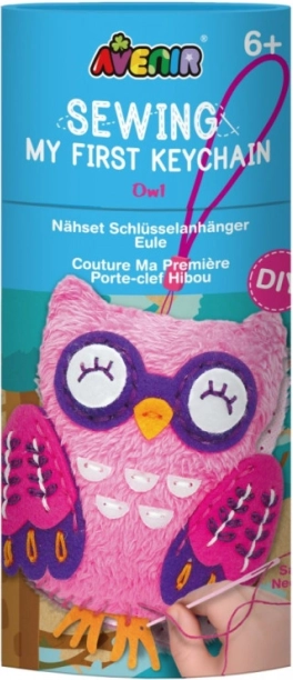 Kit per cucire portachiavi - Gufo