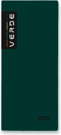 Agenda settimanale Verde 2027 verde in custodia PVC