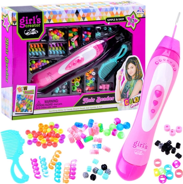 Set per decorare i capelli Girl's Creator con infilaperline