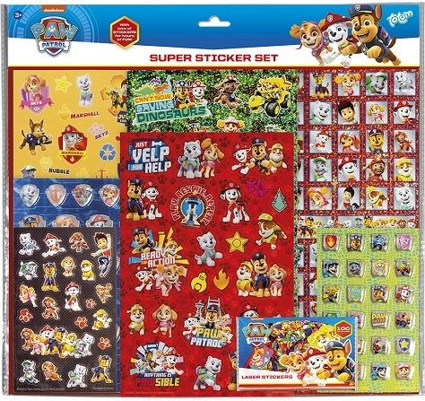 Set di adesivi CCG Paw Patrol – super set (8 fogli)