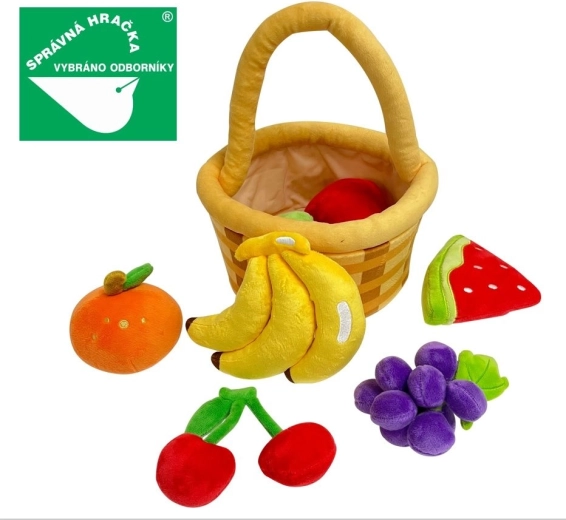Frutta di peluche Magic Baby nel cestino