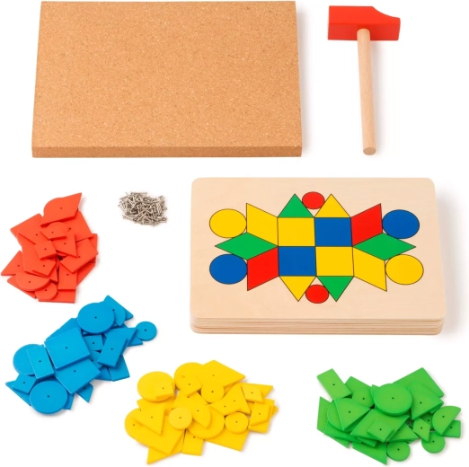 Toys for Life mosaico a martello con forme geometriche