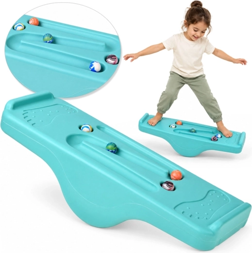 Tavola d'equilibrio per bambini 2 in 1 con labirinto e palline