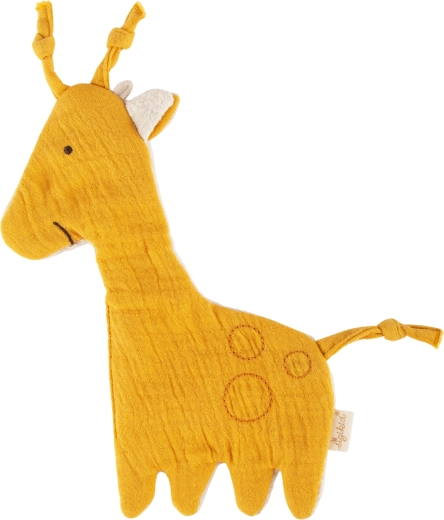 Sigikid doudou in mussola a forma di giraffa con pellicola frusciante