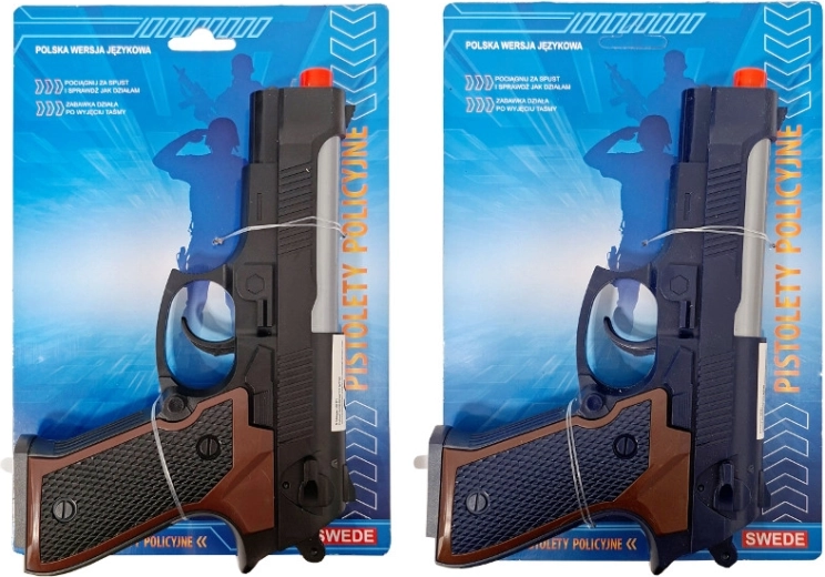 pistola della polizia con modulo vocale in polacco