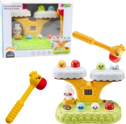 Gioco interattivo Whack‑a‑Mole per bambini con melodie e 7 velocità