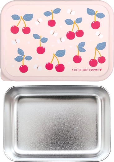 A Little Lovely Company porta-pranzo in acciaio inox con coperchio Ciliegie