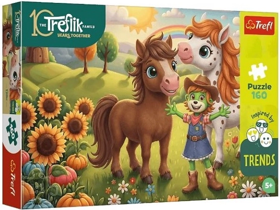 Puzzle Trefl 160 pezzi Cavallino (La famiglia Treflík)