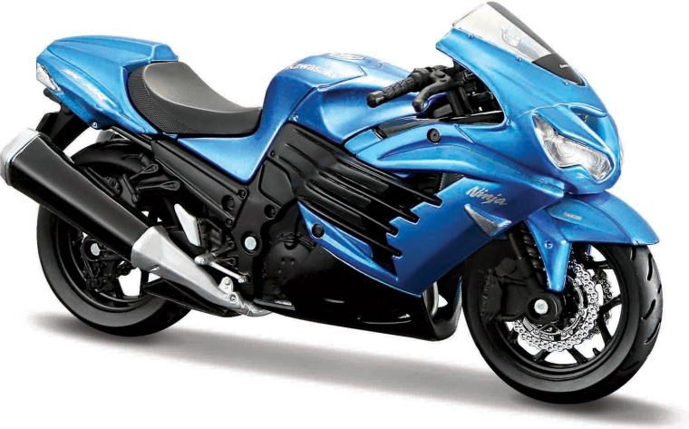 Maisto motocicletta Kawasaki Ninja ZX-14R blu 1:18