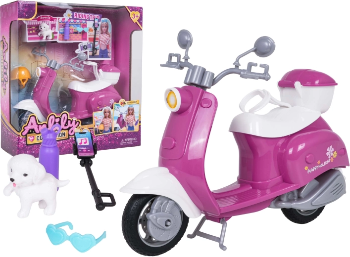 Scooter con accessori per bambole