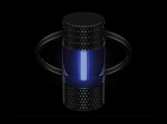 Böker Plus Mini Glow luce portachiavi senza batteria blu ghiaccio