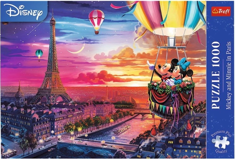 Puzzle 1000 Premium Plus – MICKEY E MINNIE A PARIGI