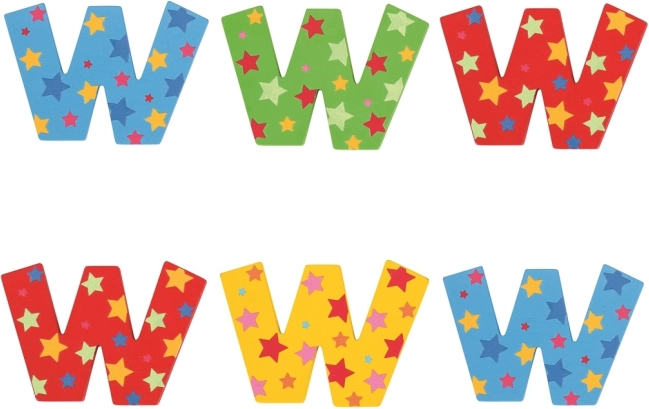 Lettera stellare Bigjigs Toys W