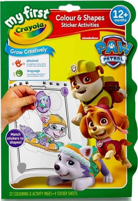 Crayola forme e colori PAW PATROL – libro attivo da colorare