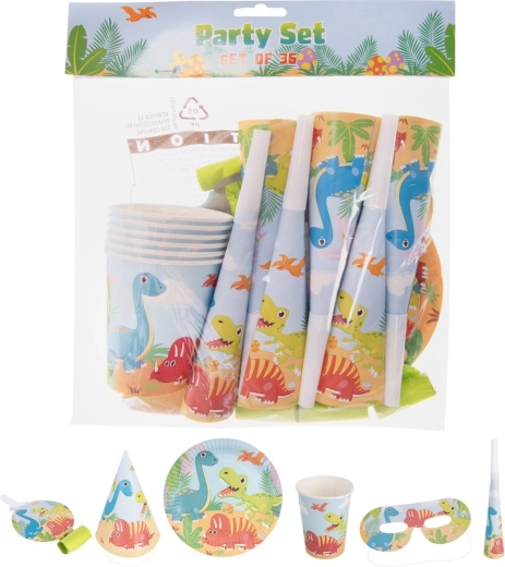 Set da festa in carta Dino (36 pz)