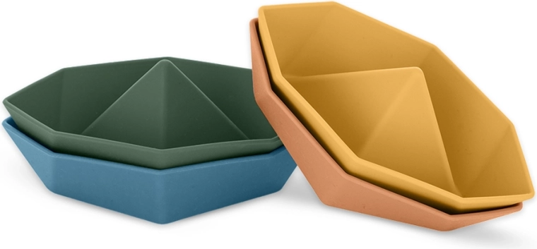 Barchette in silicone PETITE&MARS per l’acqua per bambini da 6 mesi