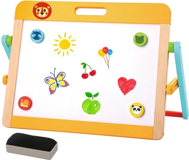 Lavagna doppia in legno BABU per bambini