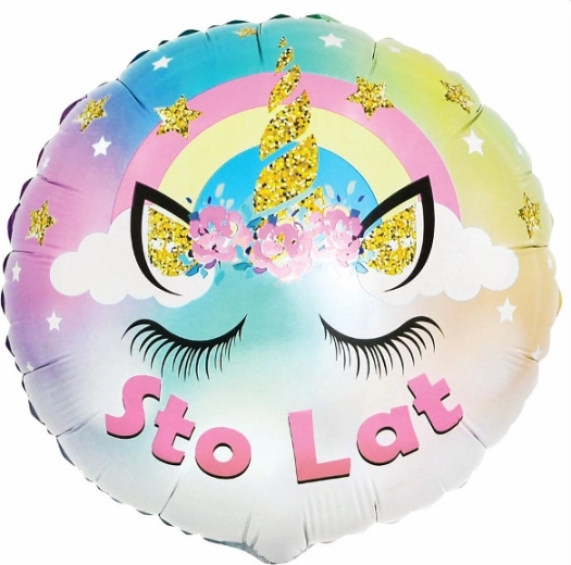 Palloncino in foil pastello Unicorno – Tanti auguri