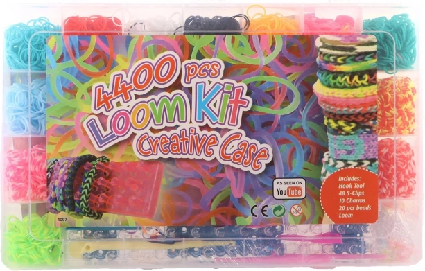 Mega set di elastici loom 4400 pezzi